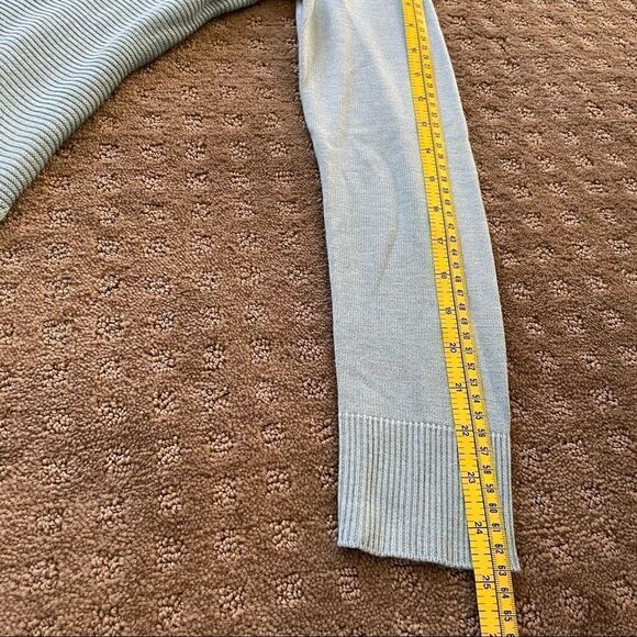 Adrienne Vittadini Turquoise Knit Cowl Neck Sweater Size M - Picture 14 of 14